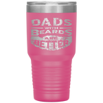 Dads with Beards are Better Father's Day Gifts Distressed Tumbler Tumblers dad, family- Nichefamily.com