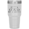 Funny Father's Day - Dad of 2 Boys Gift Idea Tumbler Tumblers dad, family- Nichefamily.com