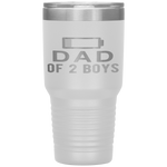 Funny Father's Day - Dad of 2 Boys Gift Idea Tumbler Tumblers dad, family- Nichefamily.com