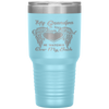 My Grandpa Is Guardian Angel He Watches Over Back Tumbler Tumblers dad, family- Nichefamily.com