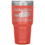 I'm Dad Grandpa Retired Firefighter Nothing Scares Me Tumbler Tumblers dad, family- Nichefamily.com