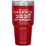 Proud Grandpa of a Class of 2020 Graduate Senior Gift Tumbler Tumblers dad, family- Nichefamily.com