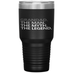 GRANDAD THE MAN THE MYTH THE LEGEND Father's Day Gift Men Tumbler Tumblers dad, family- Nichefamily.com