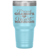 Proud Grandpa Of A Heart Warrior CHD Awareness Gift Tumbler Tumblers dad, family- Nichefamily.com