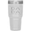 Distressed Dada Funny Retro Father's Day Tumbler Tumblers dad, family- Nichefamily.com