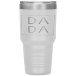 Distressed Dada Funny Retro Father's Day Tumbler Tumblers dad, family- Nichefamily.com