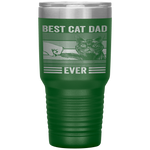 Vintage Best Cat Dad Ever Bump Fist Father's Day Gifts Tumbler Tumblers dad, family- Nichefamily.com