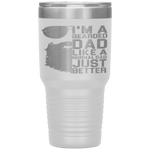 Bearded Dad Funny Beard Humor Father's Day Gift Idea Tumbler Tumblers dad, family- Nichefamily.com