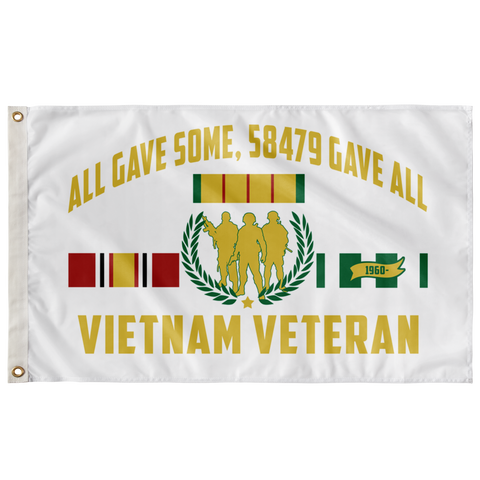 VIETNAM VETERAN, ALL GAVE SOME, 58479 GAVE ALL – WALL FLAG Flags - Nichefamily.com