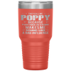 POPPY Grandpa Fathers Day Funny Gift design Tumbler Tumblers dad, family- Nichefamily.com