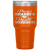 Proud Grandpa Of A Heart Warrior CHD Awareness Gift Tumbler Tumblers dad, family- Nichefamily.com