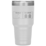 Low Battery Dad of Two Sons or Twin Boys Father's Day Gift Tumbler Tumblers dad, family- Nichefamily.com