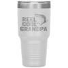 Reel Cool Grandpa Fathers Day Gifts For Fisherman Tumbler Tumblers dad, family- Nichefamily.com