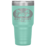 Cat Daddy AF Vintage Cat Dad Head Funny Fathers Day Gift Tumbler Tumblers dad, family- Nichefamily.com
