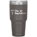 The Dogfather Golden Retriever Dog Dad Father's Day Tumbler Tumblers dad, family- Nichefamily.com