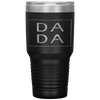 Distressed Dada Funny Retro Father's Day Tumbler Tumblers dad, family- Nichefamily.com