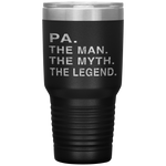 Grandpa Grandfather PA The Legend Gift Tumbler Tumblers dad, family- Nichefamily.com