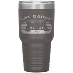 Cat Daddy Men Vintage Retro Black Cats Dad Fathers Day Gift Tumbler Tumblers dad, family- Nichefamily.com