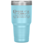 Guns or Glitter Gender Reveal Promoted To Grandpa Tumblers dad, family- Nichefamily.com