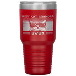 Mens Best Cat Grandpa Ever Retro Vintage Cat Grandpa Gifts Tumbler Tumblers dad, family- Nichefamily.com