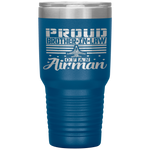 Womens Proud Brother-in-law Of An Airman Father Uncle Son Tumblers Tumblers - Nichefamily.com