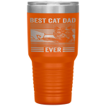 Vintage Best Cat Dad Ever Bump Fist Father's Day Gifts Tumbler Tumblers dad, family- Nichefamily.com