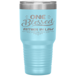 Autumn Fall One Blessed Father in law Thanksgiving Day Gift Tumbler Tumblers dad, family- Nichefamily.com