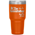 Promoted to Grandpa Grandfather 2020 New Grandpa Gift Tumbler Tumblers dad, family- Nichefamily.com