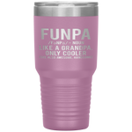 Funpa Funny Grandpa cool grandfather papa gift Tumbler Tumblers dad, family- Nichefamily.com