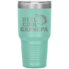 Reel Cool Grandpa Fathers Day Gifts For Fisherman Tumbler Tumblers dad, family- Nichefamily.com