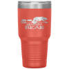 Red Plaid Grandpa Bear Two Cubs Matching Buffalo Pajama Xmas Tumbler Tumblers dad, family- Nichefamily.com