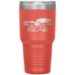 Red Plaid Grandpa Bear Two Cubs Matching Buffalo Pajama Xmas Tumbler Tumblers dad, family- Nichefamily.com