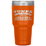 Funpa Fathers Day Men Gift Fun Grandpa Birthday Tumbler Tumblers dad, family- Nichefamily.com