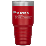 Pappy Gifts Grandpa Fathers Day Definition Birthday Tumbler Tumblers dad, family- Nichefamily.com