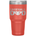 Baseball Dad Papa Father's Day Gift For Him School Tumbler Tumblers dad, family- Nichefamily.com