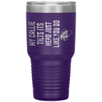 My Collie Tilts Its Head Cute Collie Lover Father Day Gifts Tumbler Tumblers dad, family- Nichefamily.com