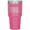 GRANDPA THE MAN THE MYTH THE LEGEND Father's Day Gift Men Tumbler Tumblers dad, family- Nichefamily.com