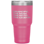 GRANDPA THE MAN THE MYTH THE LEGEND Father's Day Gift Men Tumbler Tumblers dad, family- Nichefamily.com