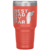 Best Dad By Par Golf Lover Gift For Men Funny Father's Day Tumbler Tumblers dad, family- Nichefamily.com