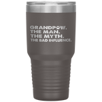 GrandPaw the man the myth te influence gift grandpa Tumbler Tumblers dad, family- Nichefamily.com