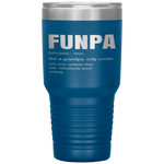 Funny FUNPA Fun Grandpa Novelty Tumbler Tumblers dad, family- Nichefamily.com