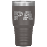 Pa Dad Grandpa Word Cloud Father's Day Gift Tumbler Tumblers dad, family- Nichefamily.com