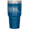 GRAMPS - THE MAN MYTH LEGEND Gift Fathers Day Tumbler Tumblers dad, family- Nichefamily.com