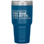 GRAMPS - THE MAN MYTH LEGEND Gift Fathers Day Tumbler Tumblers dad, family- Nichefamily.com