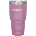 Pappy Gifts Grandpa Fathers Day Definition Birthday Tumbler Tumblers dad, family- Nichefamily.com