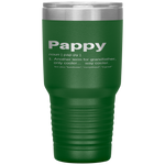 Pappy Gifts Grandpa Fathers Day Definition Birthday Tumbler Tumblers dad, family- Nichefamily.com