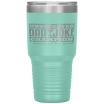 Dad Joke Champion funny father's day gift, bad puns Tumbler Tumblers dad, family- Nichefamily.com