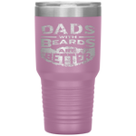 Dads with Beards are Better Father's Day Gifts Distressed Tumbler Tumblers dad, family- Nichefamily.com