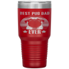 Retro Vintage Best Pug Dad Ever Father's Day Tumbler Tumblers dad, family- Nichefamily.com