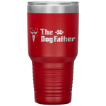 The Dogfather Siberian Husky Dog Dad Father's Day Gifts Tumbler Tumblers dad, family- Nichefamily.com